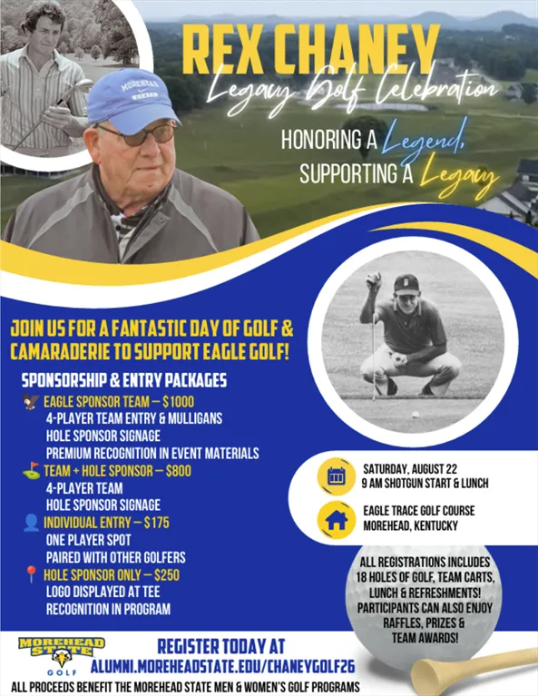 Brochure of the Rex Chaney Legacy Golf Celebration