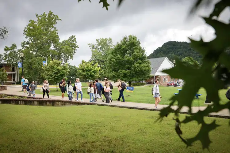 Students Walking to Class on the First Day