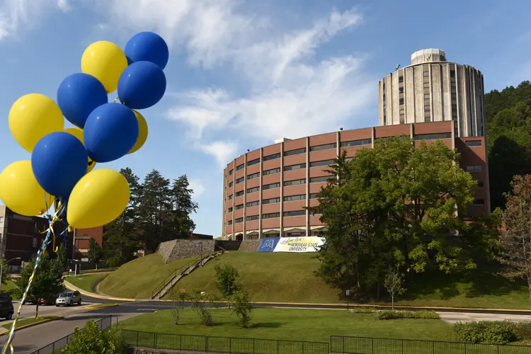 Balloons and a Welcome Sign at Mignon Hall