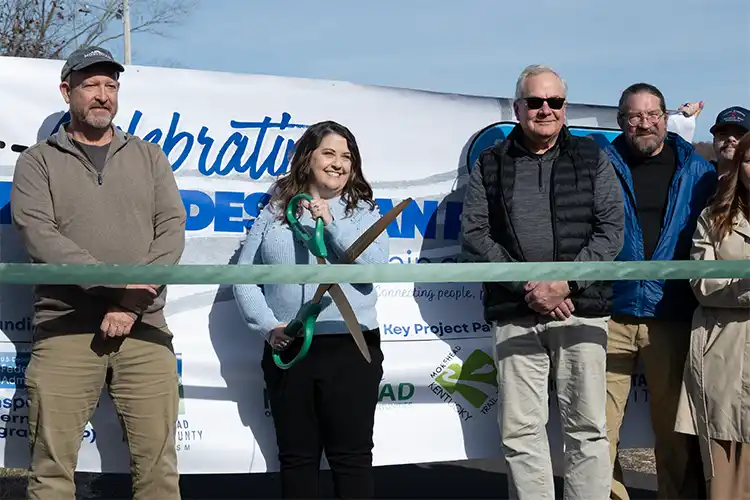 Bike Pedestrian Project Ribbon Cutting