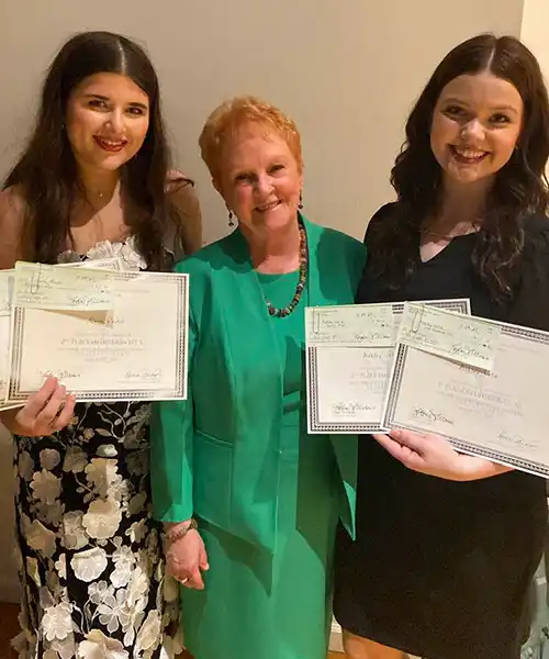 Roma Prindle With Student Vocal Award Winners