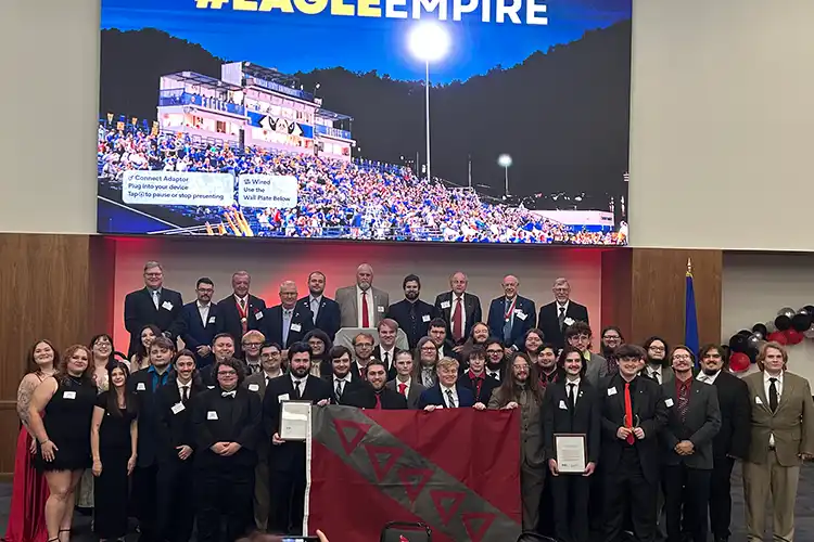 Group photo of Tau Kappa Epsilon members.