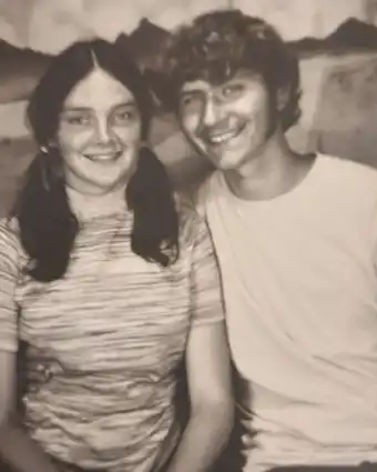 A young Gary and Sherry Adkins