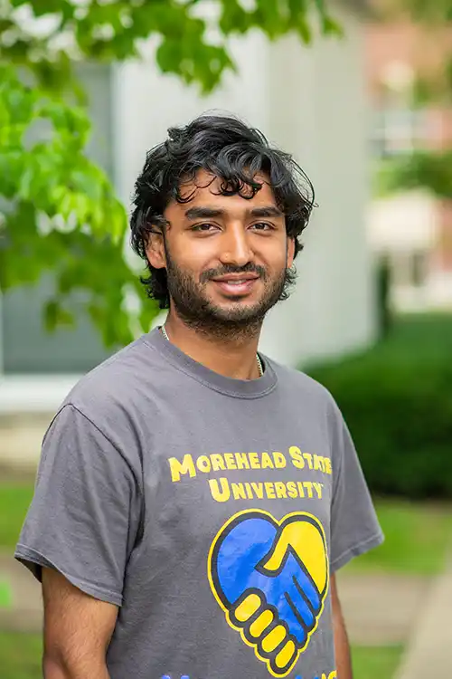 Labindra Singh Dhami on the Morehead State campus.
