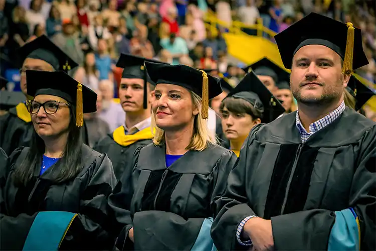 Doctor of Education graduates at graduation ceremony.