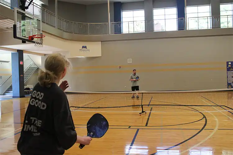 Recreation and Wellness Center Pickleball Game.