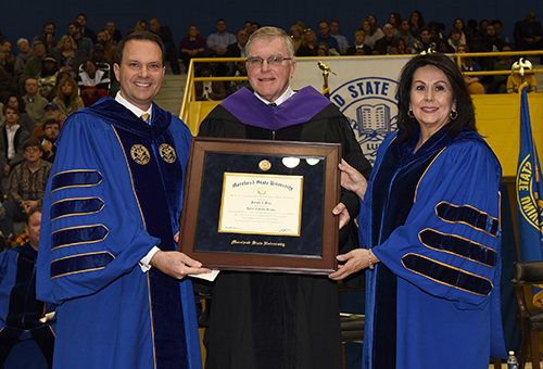 Dr. Jay Morgan, John Price and Kathy Walker
