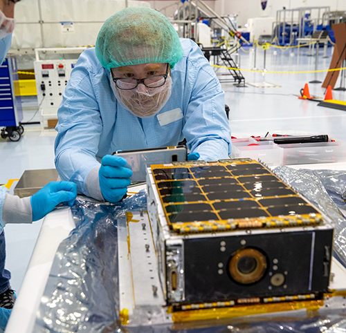 MSU Lunar IceCube CubeSat at NASA